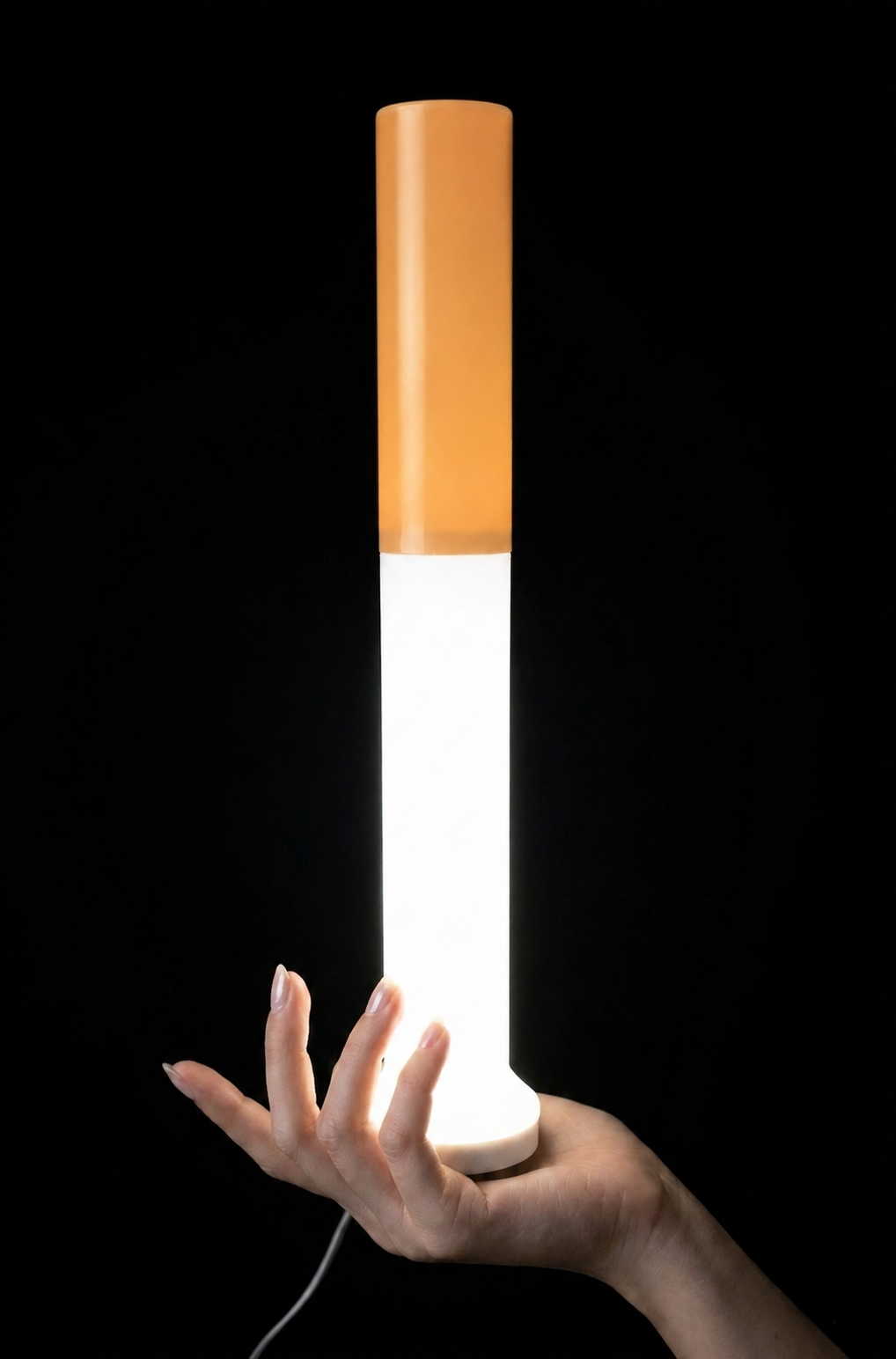 Vintage Retro Marlboro Cigar Lamp Slim Tan Color